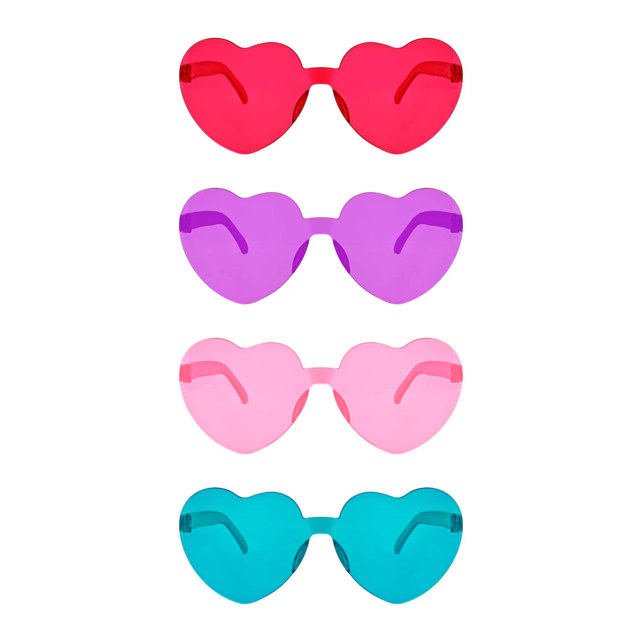 12 Packs: 4 ct. (48 total) 5.5" Heart Shaped Glasses by Celebrate It™